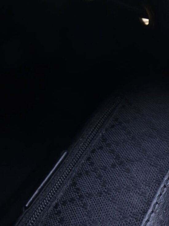 Gucci Bamboo Leather Backpack Black